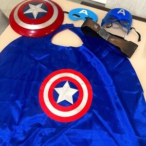 Captain America Costume  Ages 3-5